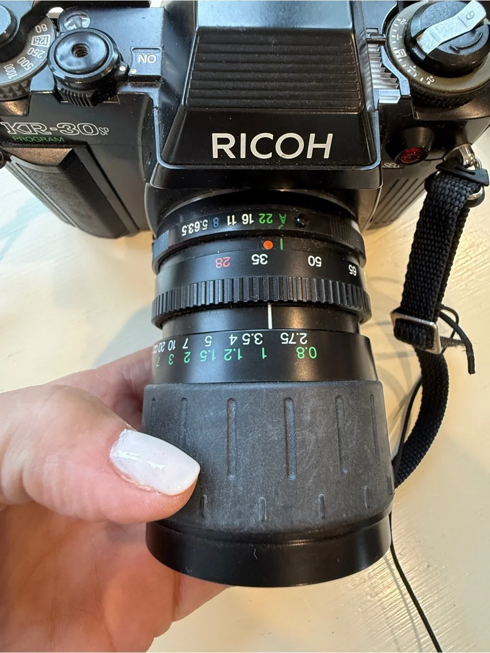 RICOH XR-30 35mm SLR Camera in Black with Zoom Lens + Bag